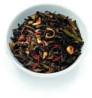 Чай ароматный зеленый Ronnefeldt Oolong Pfirsich & Ginseng (Оолонг Женьшень и Персик), 100 г.