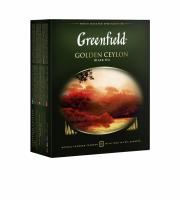 Чай черный Greenfield Golden Ceylon, в пакетиках 100 х 2гр.