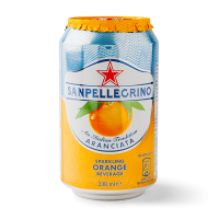 Sanpellegrino Aranciata напиток сокосодержащий газированный, ж/б, 0.33 л