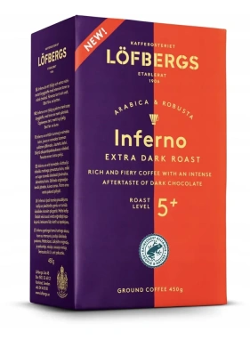 Кофе Молотый Lofbergs Inrerno, 450 г. Кофе Молотый Lofbergs Inrerno, 450 г.
