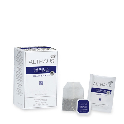 Чай черный Althaus Darjeeling Highlands пакетики 20x1,75гр. Чай черный Althaus Darjeeling Highlands пакетики 20x1,75гр.