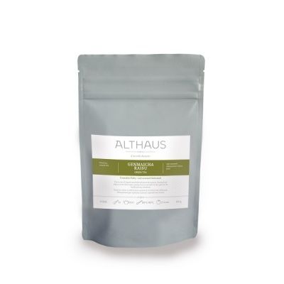 Чай зеленый Althaus Genmacha Raisu листовой, 100гр Чай зеленый Althaus Genmacha Raisu листовой, 100гр