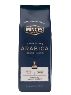 Кофе в зернах MINGES Arabica, 1 кг. Кофе в зернах MINGES Arabica, 1 кг.