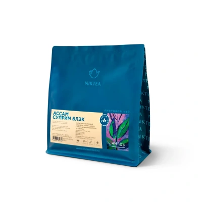 Чай черный Niktea Assam Supreme Black, листовой, 250 гр.