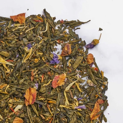 Чай зеленый ароматизированный Belvedere Mango Vivaldi ( Манго Вивальди), 100г. Чай зеленый ароматизированный Belvedere Mango Vivaldi ( Манго Вивальди), 100г.