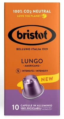 Кофе в капсулах Bristot Lungo Americano,10шт Кофе в капсулах Bristot Lungo Americano,10шт