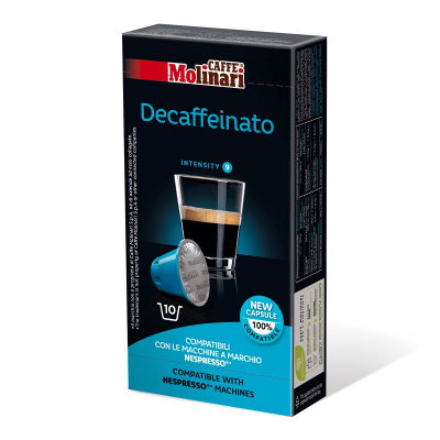 Кофе в капсулах Molinari DECAFFEINATO Декофеинато (10шт) Кофе в капсулах Molinari DECAFFEINATO Декофеинато (10шт)