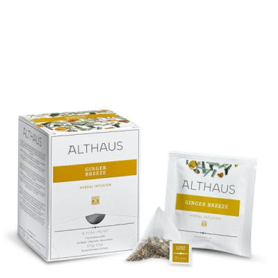 Чай травяной Althaus Ginger Breeze в пирамидках 15x2,5гр. Чай травяной Althaus Ginger Breeze в пирамидках 15x2,5гр.