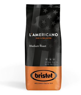 Кофе молотый Bristot L'Americano Medium Roast, 70г Кофе молотый Bristot L'Americano Medium Roast, 70г