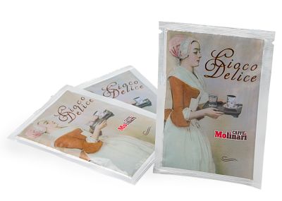 Molinari Ciocco fondente extra dark/черный шок,кор/36 порц.